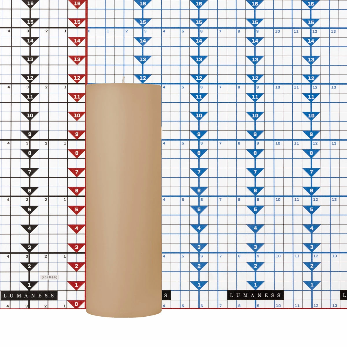 4x12 Shell Off White Pillar Candle - Image 4