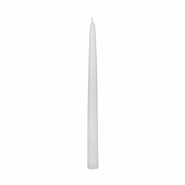 12 Inch White Taper Candle