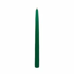 12″ Green Taper Candles