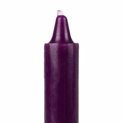 6 Inch Bell Top Purple Household Taper Candle