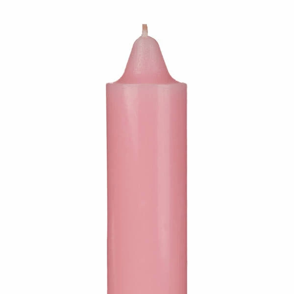 9 Inch Domed Pink Round Jumbo Pillar Candle- Bell Top - Image 2