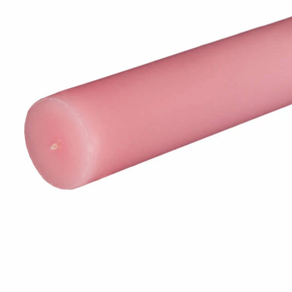 9 Inch Domed Pink Round Jumbo Pillar Candle- Bell Top - Image 3