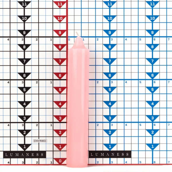 9 Inch Domed Pink Round Jumbo Pillar Candle- Bell Top - Image 4