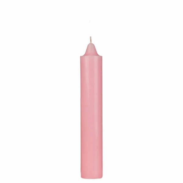 9 Inch Domed Pink Round Jumbo Pillar Candle- Bell Top - Image 6