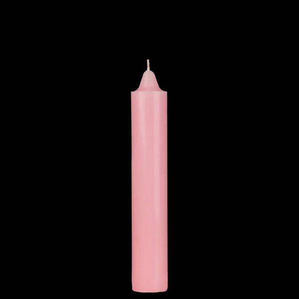 9 Inch Domed Pink Round Jumbo Pillar Candle- Bell Top - Image 7