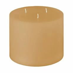8x6 Champagne Creme 5 Wick Pillar Candle