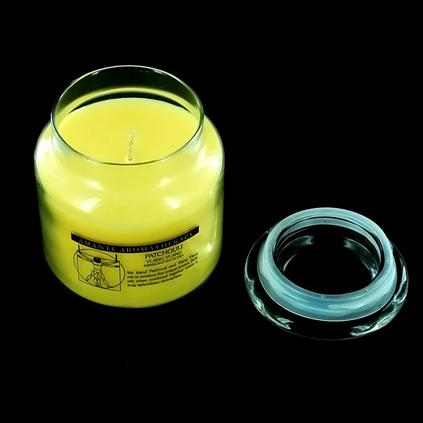 Aromatherapy Handcrafted Jar - Patchouli Ylang-Ylang Scented Candle - Image 2