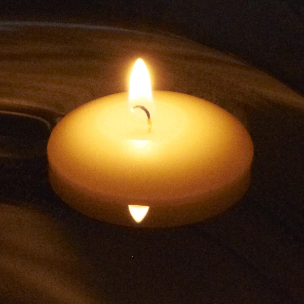 2 Inch Floating Candle - Ivory - Image 6