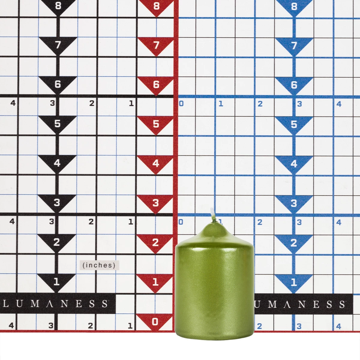 2x3 Unscented Metallic Fresh Green Mini Pillar - Image 4