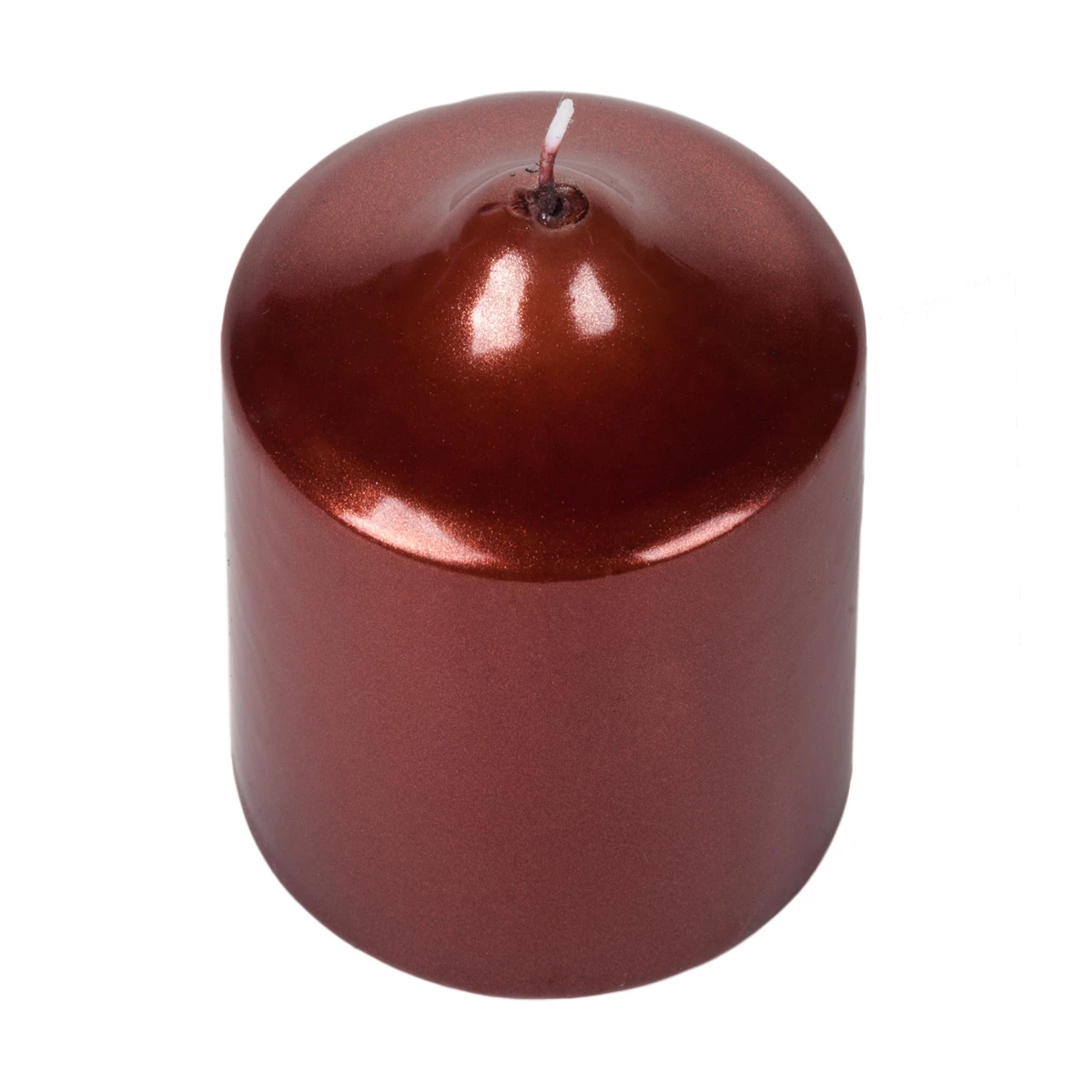 2x3 Unscented Metallic Chocolate Mini Pillar