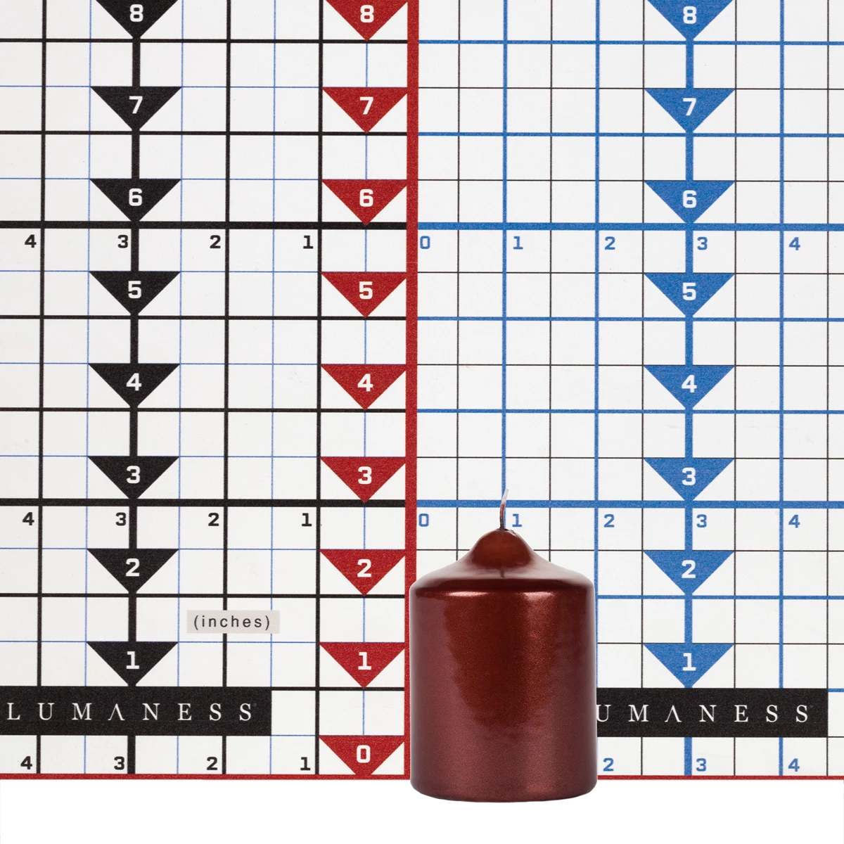 2x3 Unscented Metallic Chocolate Mini Pillar - Image 4