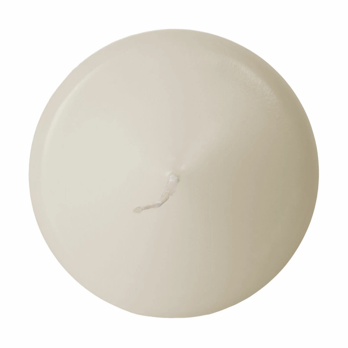 2x2 Unscented Ivory Button Pillar Candle - Mini Pillar - Image 2