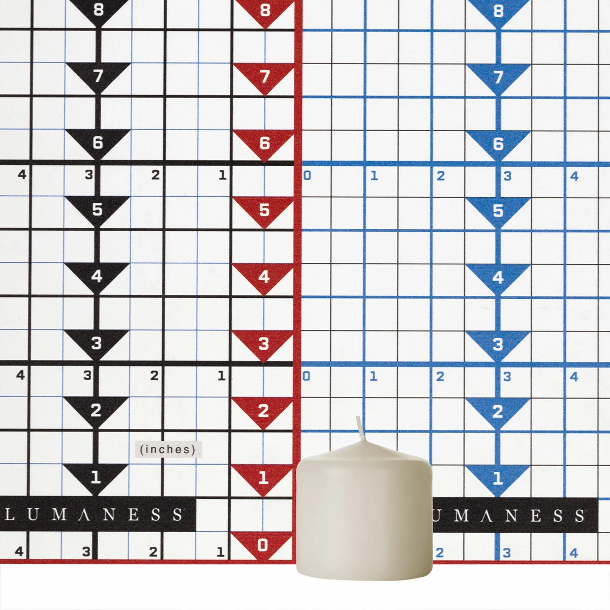 2x2 Unscented Ivory Button Pillar Candle - Mini Pillar - Image 5