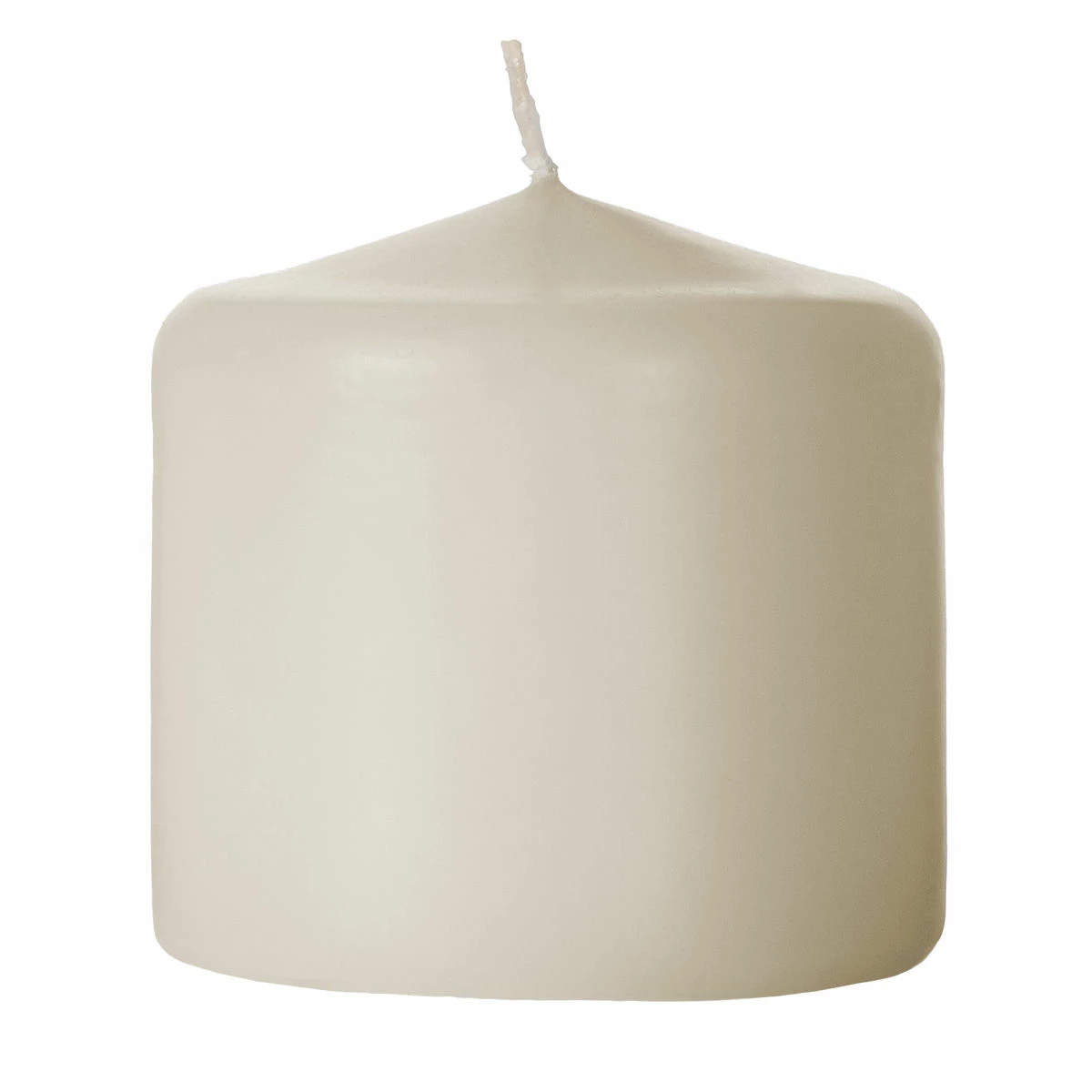2x2 Unscented Ivory Button Pillar Candle - Mini Pillar - Image 6