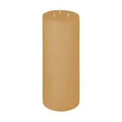 5x12 Champagne Creme 3 Wick Pillar Candle