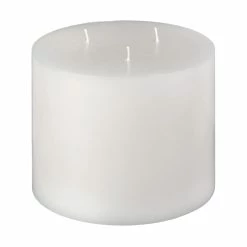 8x6 White 5 Wick Pillar Candle